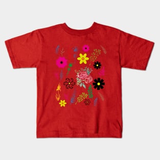 Funny Flowers Collection Kids T-Shirt